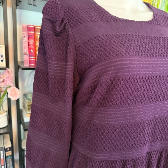 Jessica Howard Purple Striped Women's Dress - Picture 6 of 9